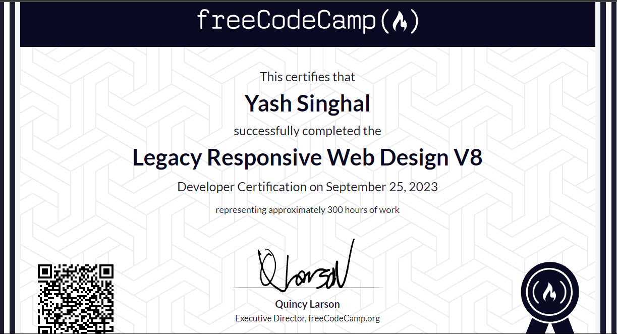 Responsive Web Design Certificate